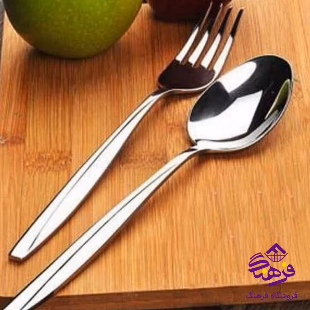 قاشق چنگال استیل درجه16عددی