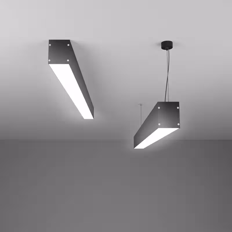 چراغ روکار و آویز لاین نوری کد1