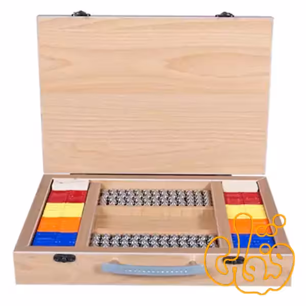 ساختنی مگ توپ 508 قطعه کيف چوبي بازی با مغناطیس 1020