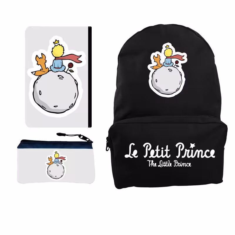 کوله پشتی مدل شازده کوچولو  کد KP2908 به همراه کلاسور و جامدادی | چاوه