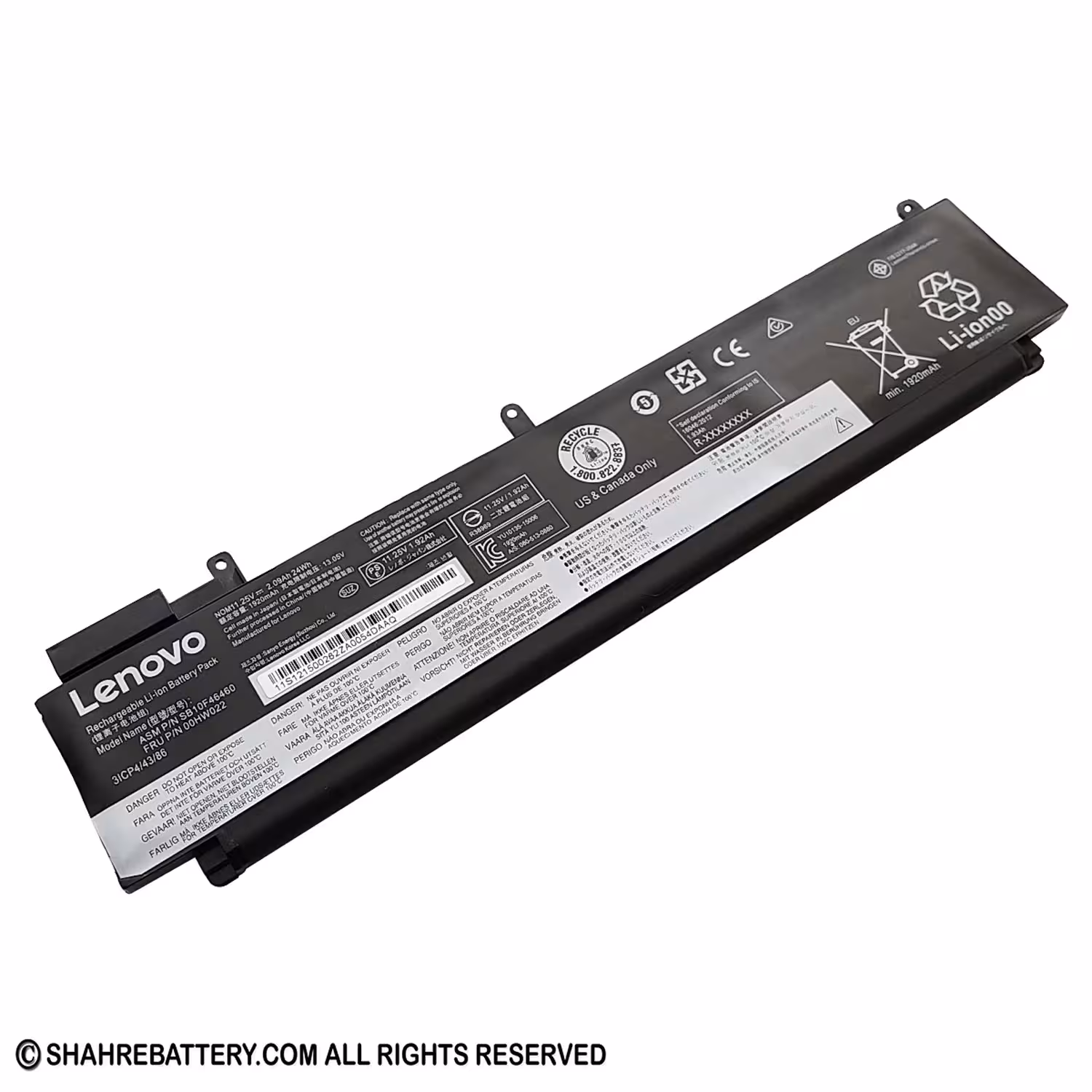 باتری اورجینال لپ تاپ لنوو Lenovo ThinkPad T460s T470s 00HW022