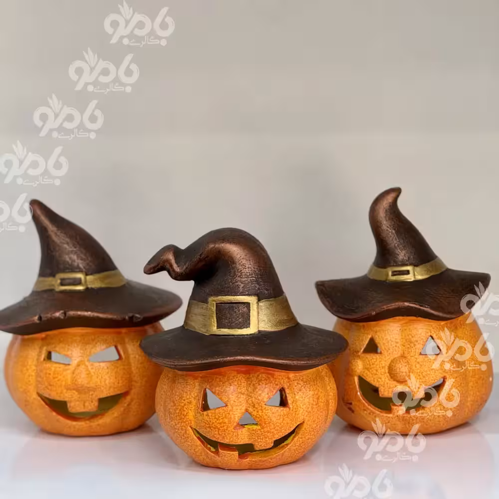 جاشمعی سرامیکی کدو کلاه دار بزرگ