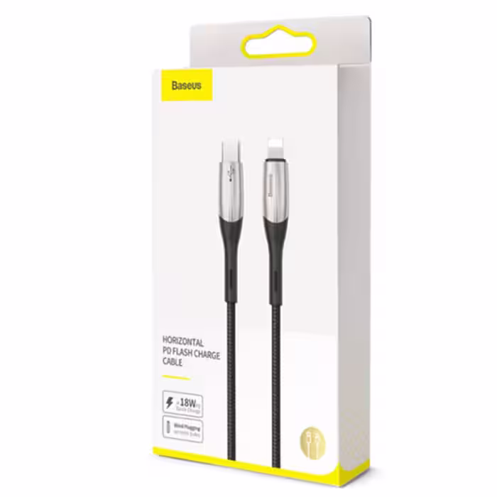 کابل تبدیل USB-C به لایتنینگ باسئوس مدل Horizontal طول 1 متر