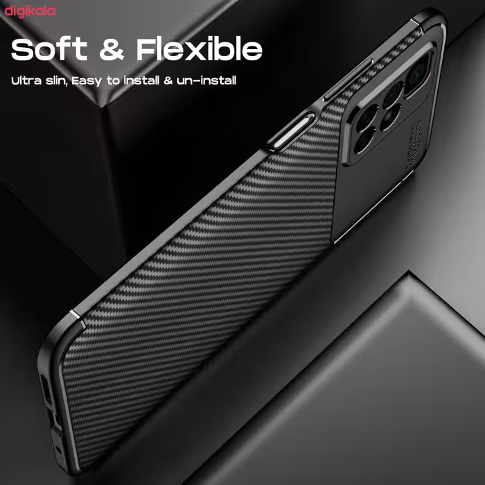 کاور آیرون من مدل AUTO FOCUS مناسب برای گوشی موبایل شیائومی Redmi 10 / Note 11 4G همراه با قلم لمسی