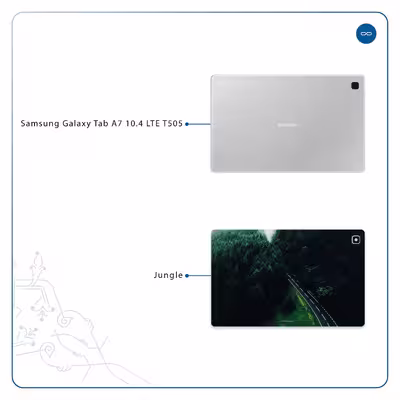 برچسب پوششی ماهوت مدل Jungle مناسب برای تبلت سامسونگ Galaxy Tab A7 10.4 LTE 2020 T505
