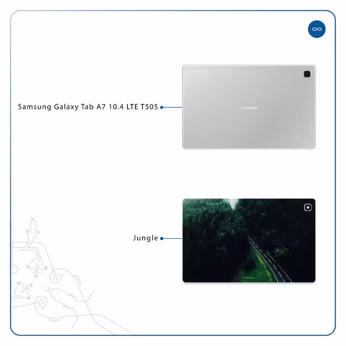 برچسب پوششی ماهوت مدل Jungle مناسب برای تبلت سامسونگ Galaxy Tab A7 10.4 LTE 2020 T505