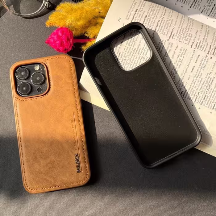 کاور پولوکا مدل Leather مناسب برای گوشی موبایل اپل IPhone 13 pro Max