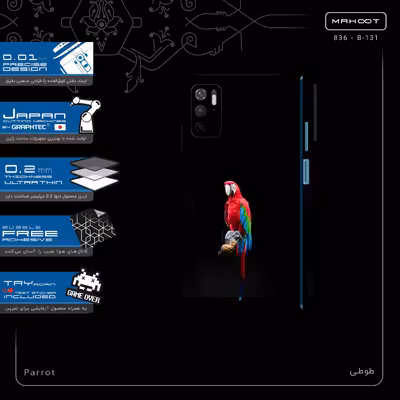 برچسب پوششی ماهوت مدل Parrot-FullSkin مناسب برای گوشی موبایل شیائومی Redmi Note 11SE