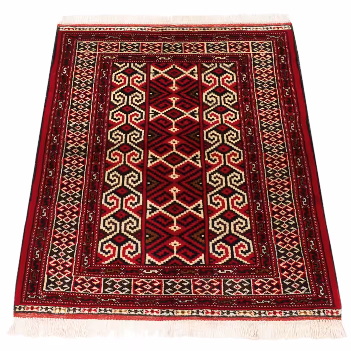 فرش دستباف قدیمی یک متری سی پرشیا کد 171830