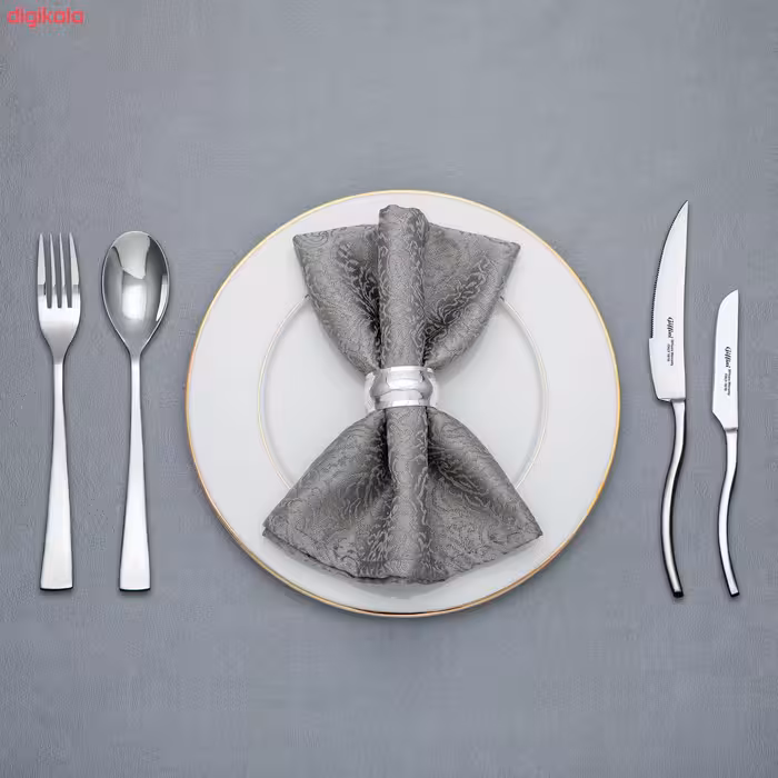 سرویس قاشق و چنگال 142  پارچه جی فی نی مدل 685