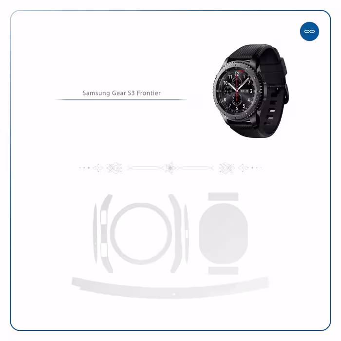برچسب ماهوت طرح Matte-White مناسب برای ساعت هوشمند سامسونگ Galaxy Gear S3 Frontier