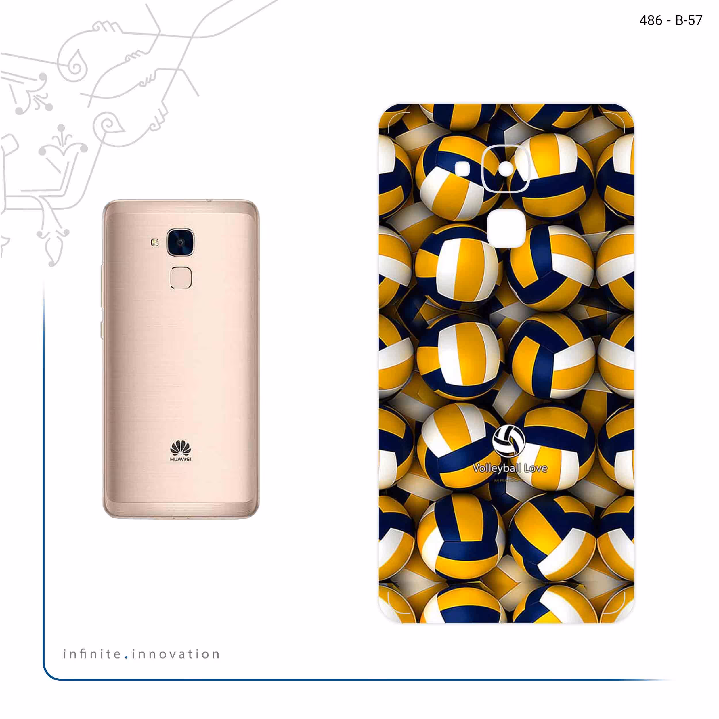 برچسب پوششی ماهوت مدل Volleyball مناسب برای گوشی موبایل هوآوی Gt3