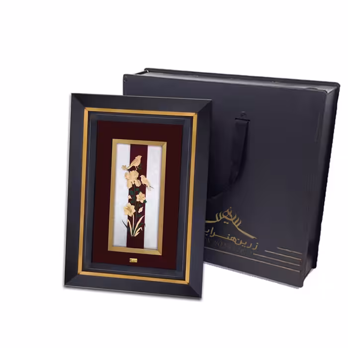  تابلو طلاکوب زرین هنر ایران مدل گلشن