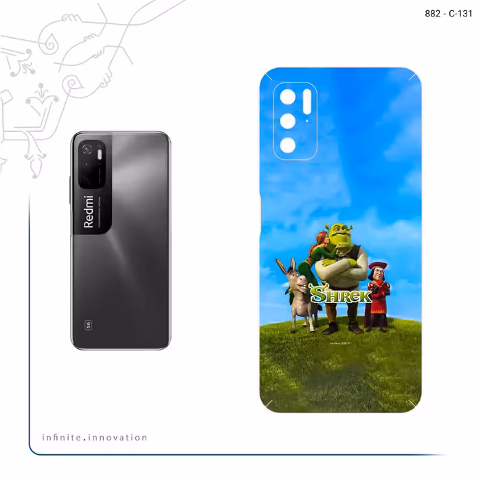 برچسب پوششی ماهوت مدل Shrek مناسب برای گوشی موبایل شیائومی Redmi Note 11SE
