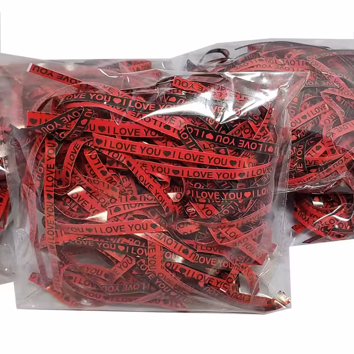 پوشال تزیینی مدل نوشته I LOVE YOU