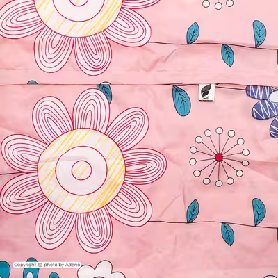 ملحفه آدنو مدل پئونی کد CH74 دونفره سایز 170x240 سانتی متر