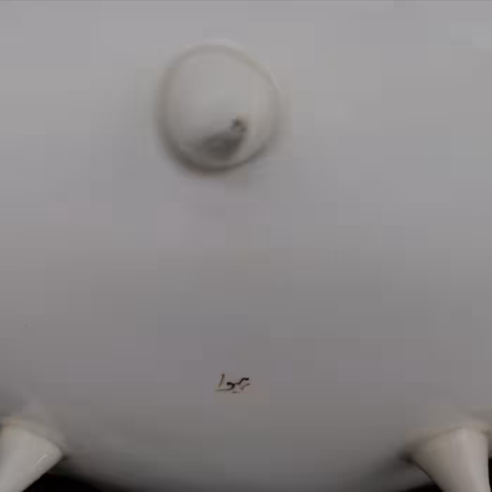 شیرینی خوری سرامیکی هیوا طرح رز برجسته پایه دار کد 11017439