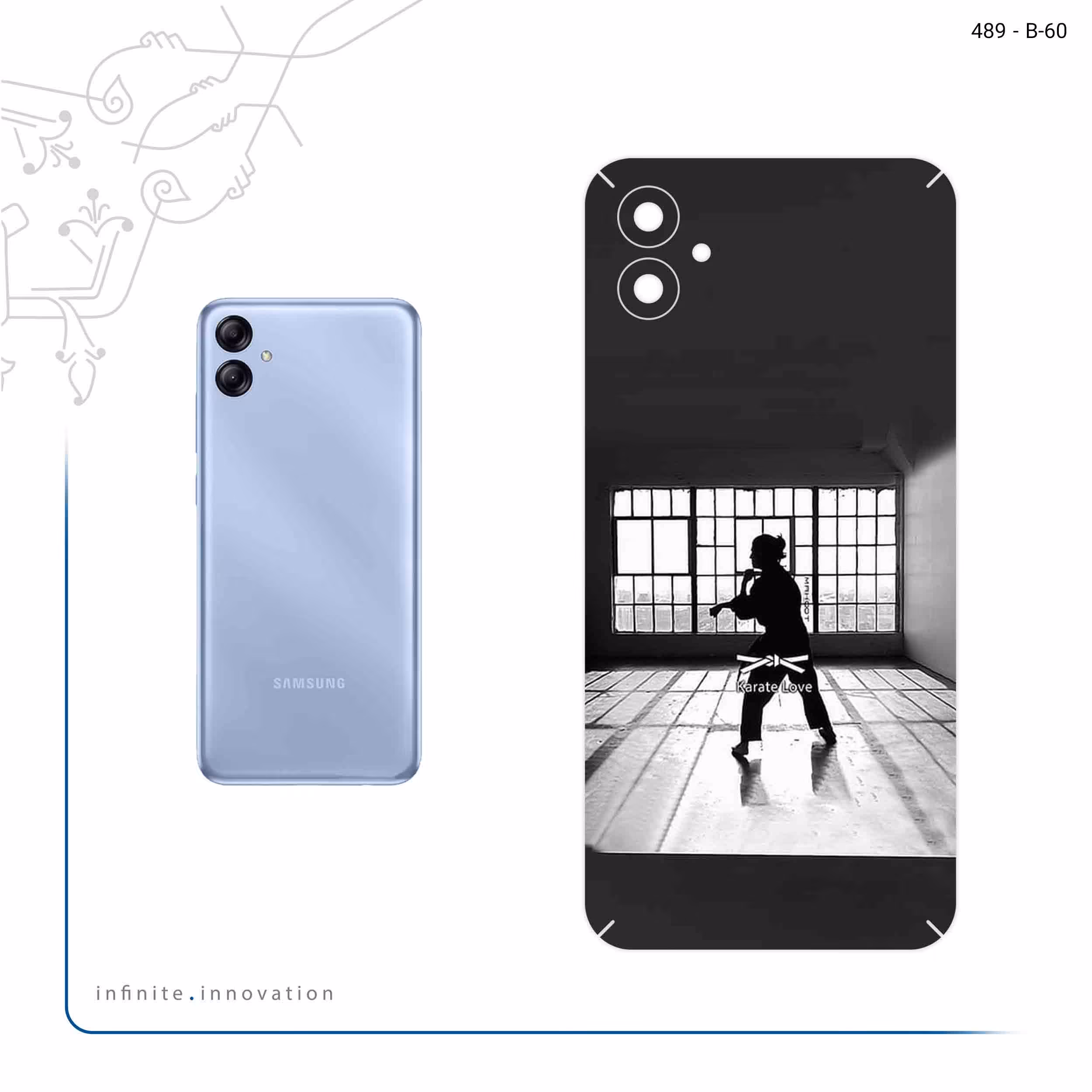 برچسب پوششی ماهوت مدل Karate مناسب برای گوشی موبایل سامسونگ Galaxy A04e