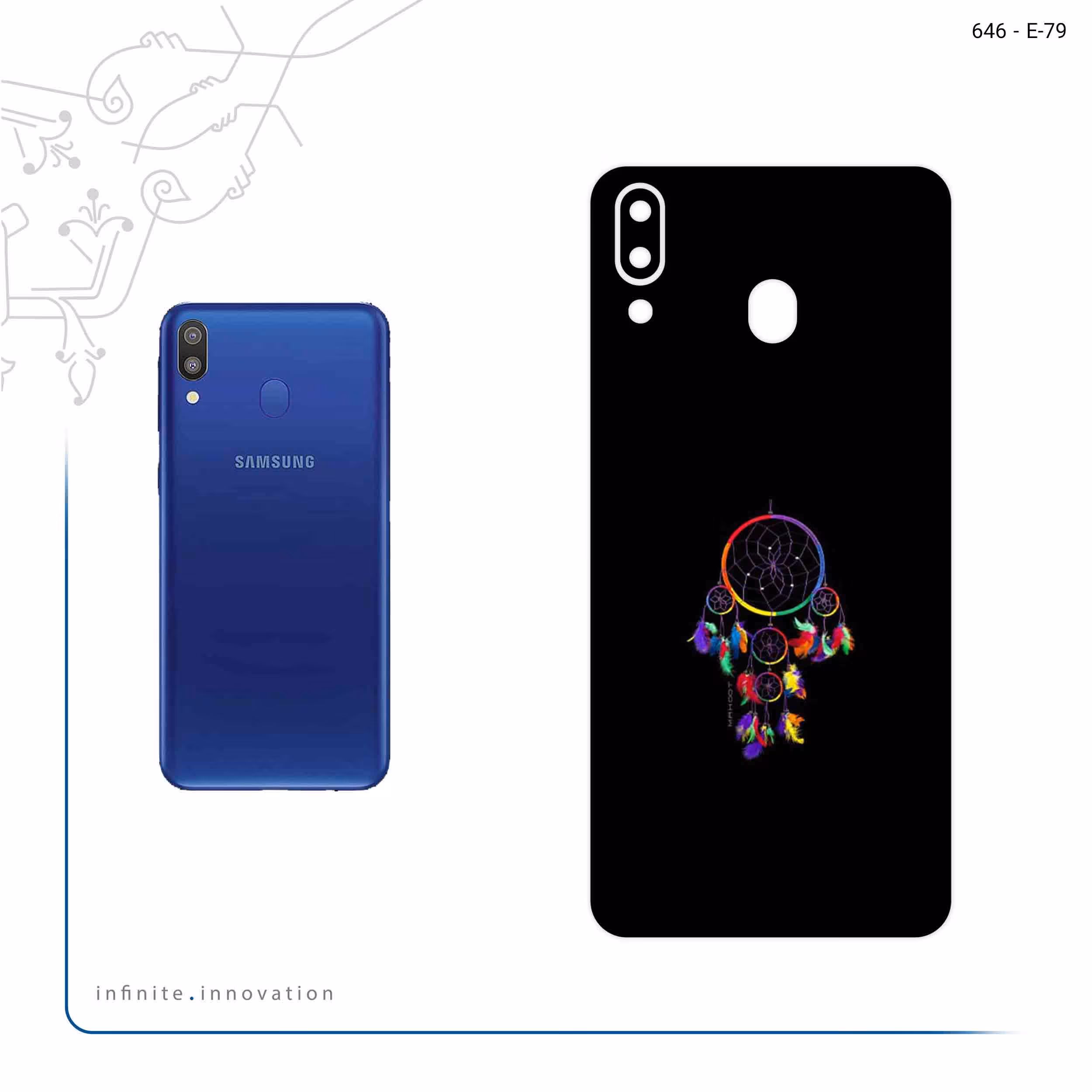 برچسب پوششی ماهوت مدل Dream Catchers مناسب برای گوشی موبایل سامسونگ Galaxy M20