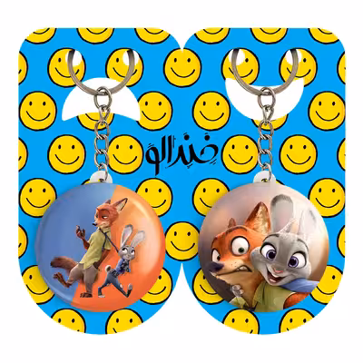 جاکلیدی خندالو مدل انیمیشن زوتوپیا کد 10151021 مجموعه 2 عددی