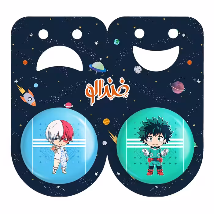 پیکسل خندالو مدل شوتو و میدوریا انیمه آکادمی قهرمان من کد 1160311597 مجموعه 2 عددی