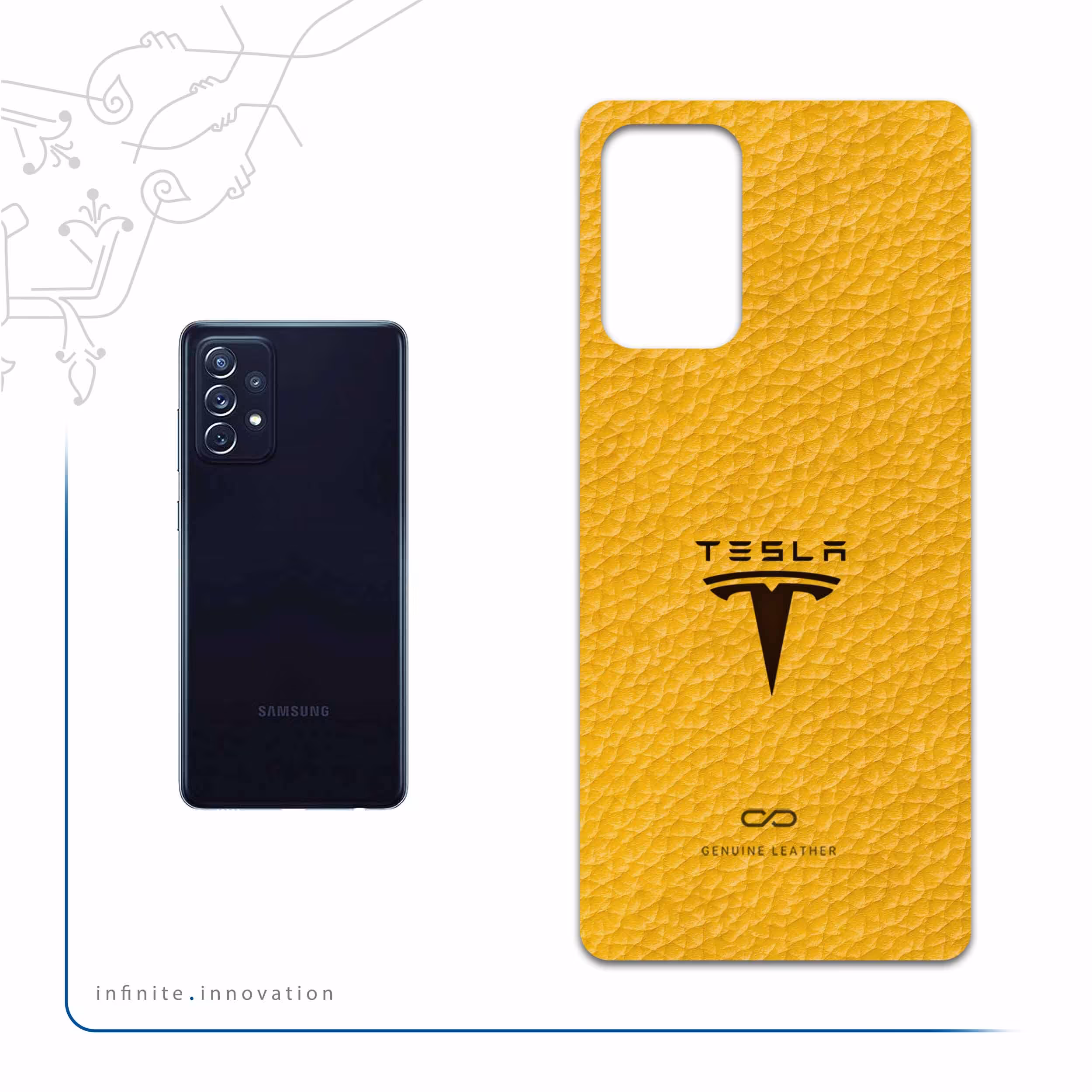 برچسب پوششی ماهوت مدل ML-TSLA مناسب برای گوشی موبایل سامسونگ Galaxy A72