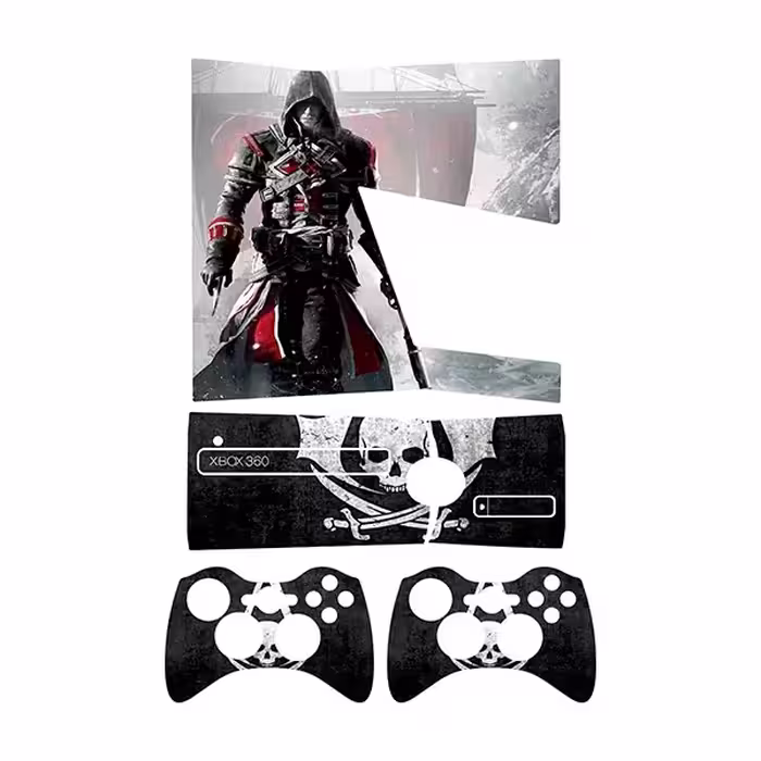 برچسب ایکس باکس 360 اسلیم طرح Assassins Creed کد 8 مجموعه 4 عددی