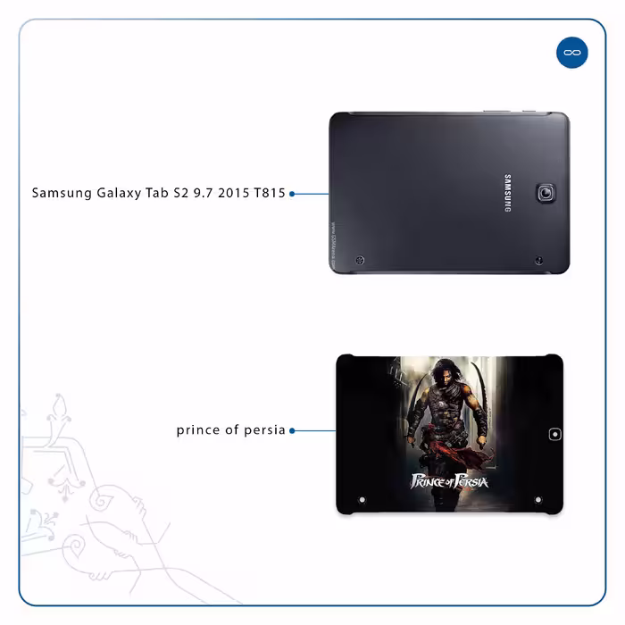 برچسب پوششی ماهوت مدل Prince of Persia مناسب برای تبلت سامسونگ Galaxy Tab S2 9.7 2015 T815