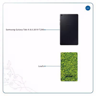 برچسب پوششی ماهوت مدل Leafs مناسب برای تبلت سامسونگ Galaxy Tab A 8.0 2019 T290