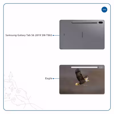 برچسب پوششی ماهوت مدل Eagle مناسب برای تبلت سامسونگ Galaxy Tab S6 2019 SM-T865