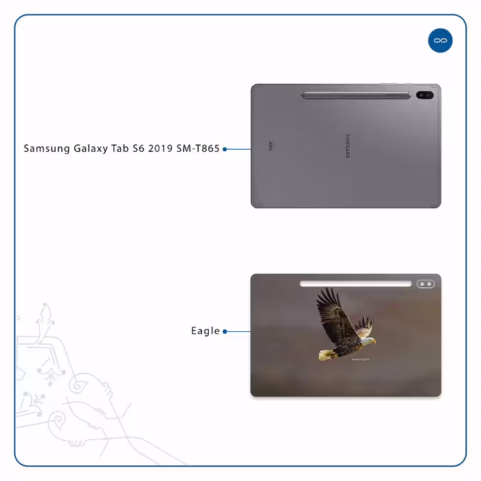 برچسب پوششی ماهوت مدل Eagle مناسب برای تبلت سامسونگ Galaxy Tab S6 2019 SM-T865
