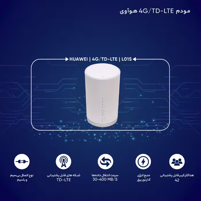 مودم 4G/TD-LTE هوآوی مدل speed wi-fi home L01s