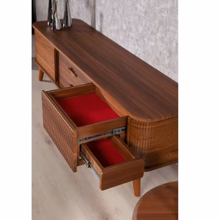 میز پذیرایی ررویال.سی.او مدل 91 مجموعه 4 عددی به همراه میز تلویزیون