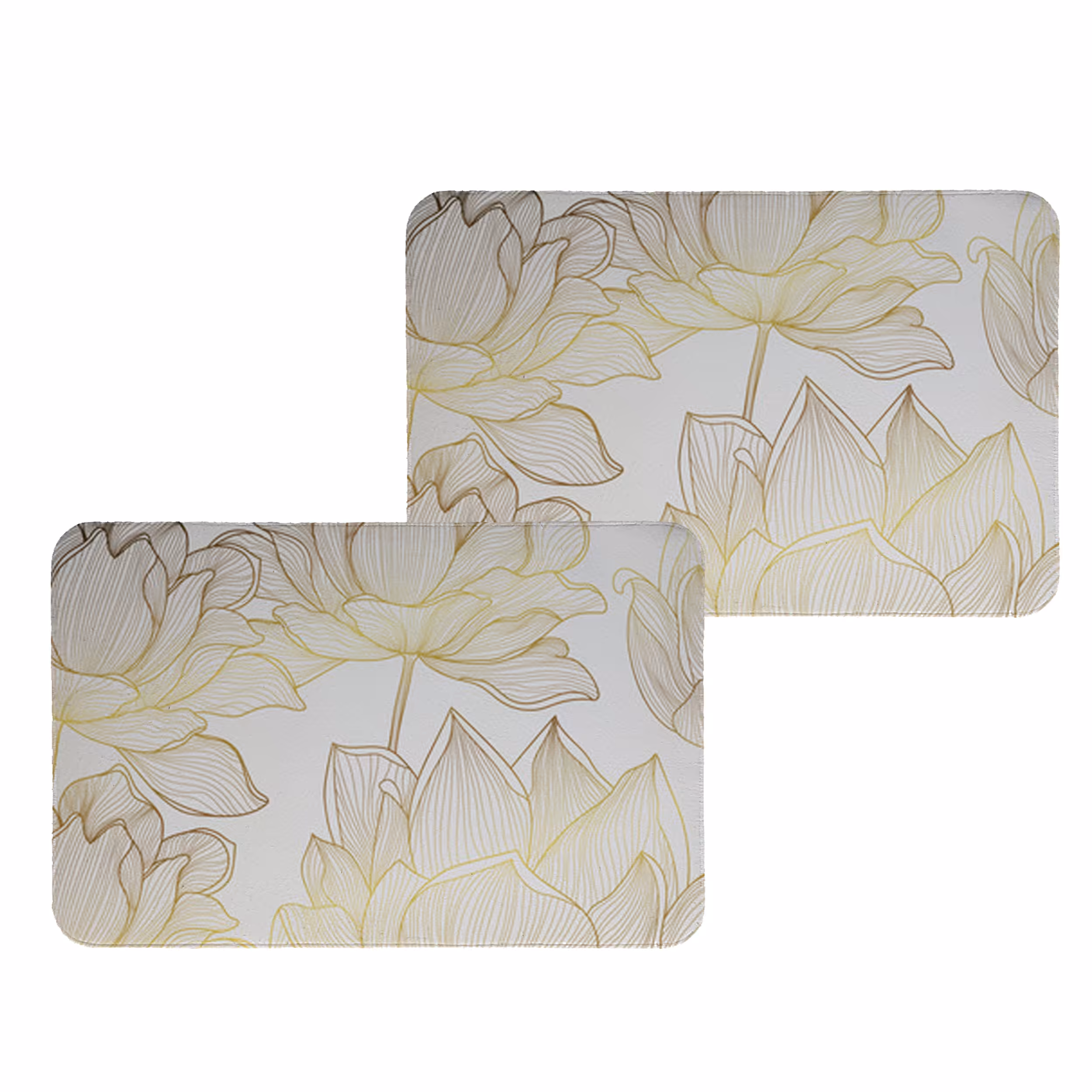 زیربشقابی طرح گل کد 8136 مجموعه 2عددی 