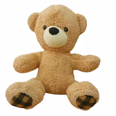 عروسک طرح خرس مدل FootScotch  کد 911 ارتفاع 28 سانتیمتر