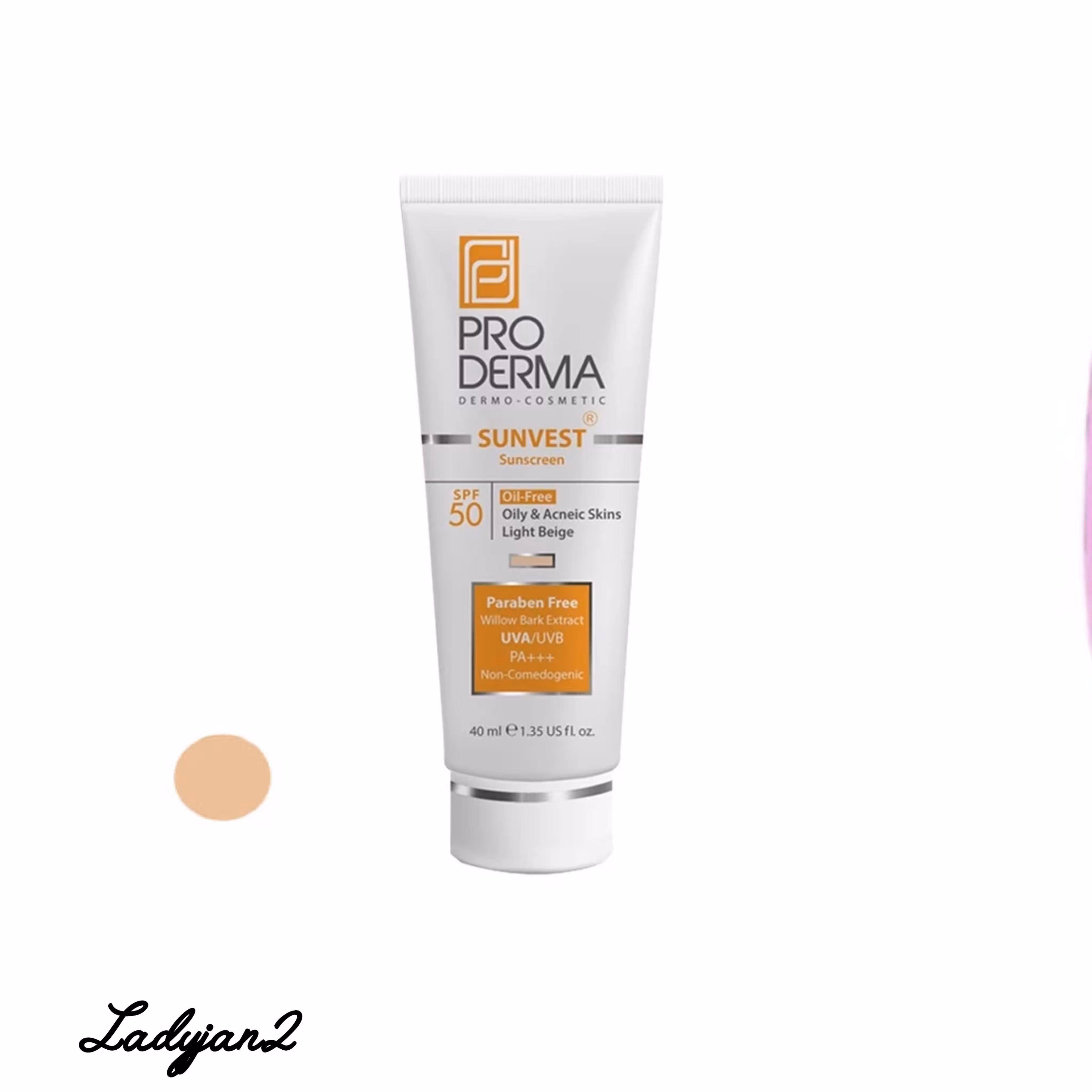 کرم ضد آفتاب رنگی بژ روشن پوست چرب پرودرما SPF 50