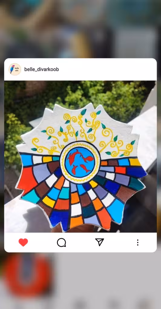 دیوارکوب سفالی