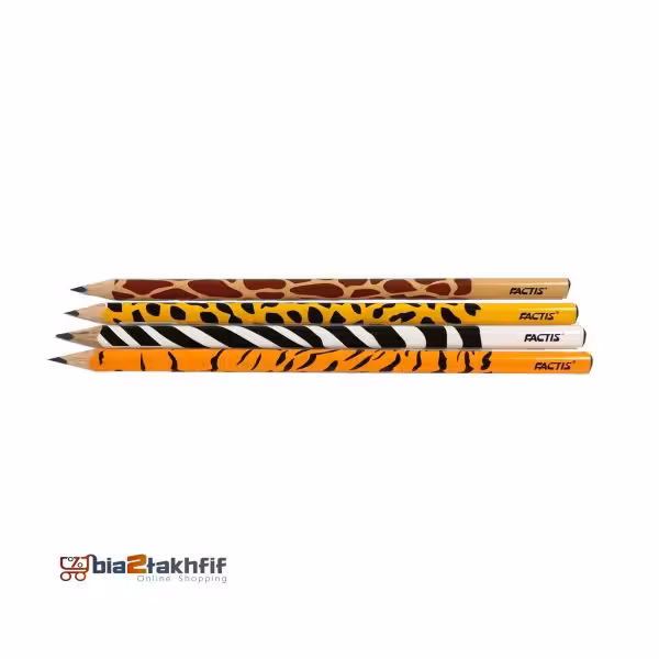 مداد فکتیس طرح حیوانات بسته 4 عددی