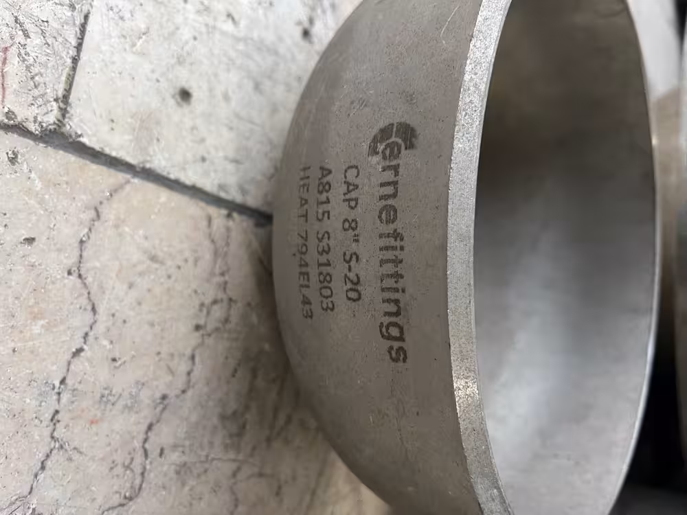 کپ 8 اینچ دابلکس رده 20 از جنس A 815 / S31803