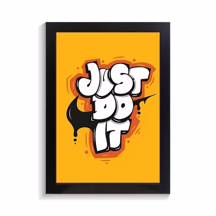 تابلو تایپوگرافی طرح just do it کد PF-15056