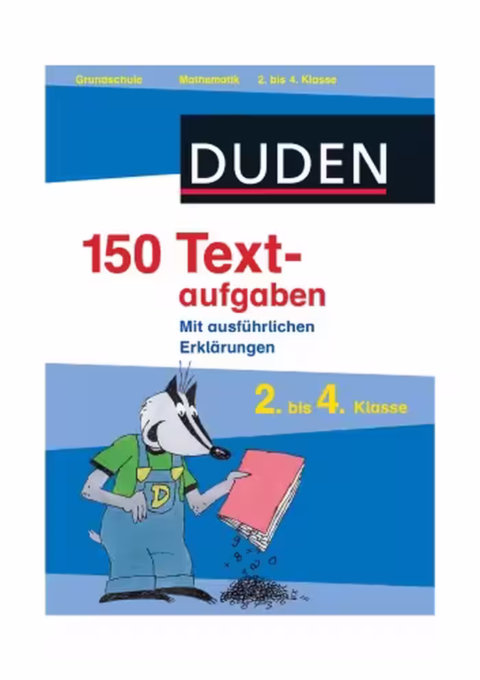 خرید و دانلود نسخه کامل کتاب Duden. 150 Textaufgaben 2. bis. 4. Klasse