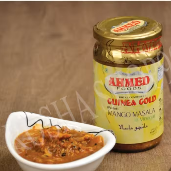 ترشی انبه ماسالا شیشه ای 310 گرم احمد  Ahmed