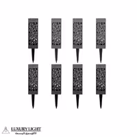 چراغ باغی خورشیدی سولونیکس مدل مکعب بسته 8 عددی