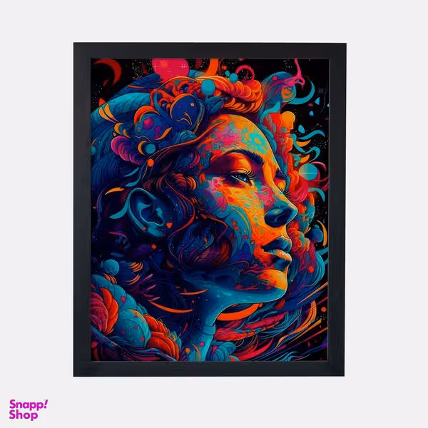 تابلو مدل دکوراتیو سبک مدرن طرح چهره کد 1021