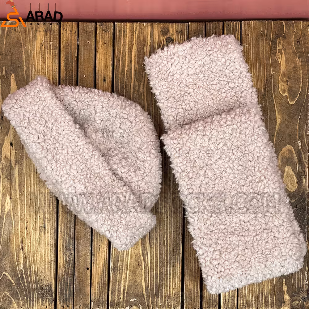 شال و کلاه کله قندی صورتی
