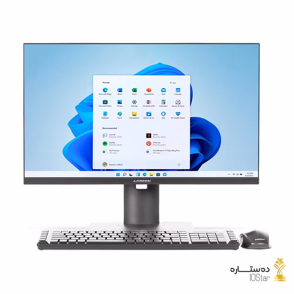 کامپیوتر همه کاره (All In One) 23.8 اینچ گرین مدل GT624-i516S i5-12400/16GBDDR4/512GBSSD/UHD Graphics 730