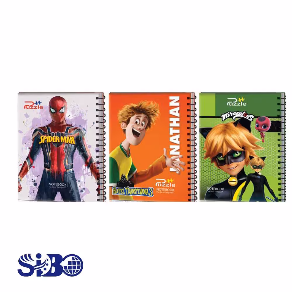 دفتر 80 پازل طلقی فنری پسرانه