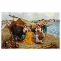 نخ و نقشه فرانسوی طرح قایق عاشقانه کد 24061