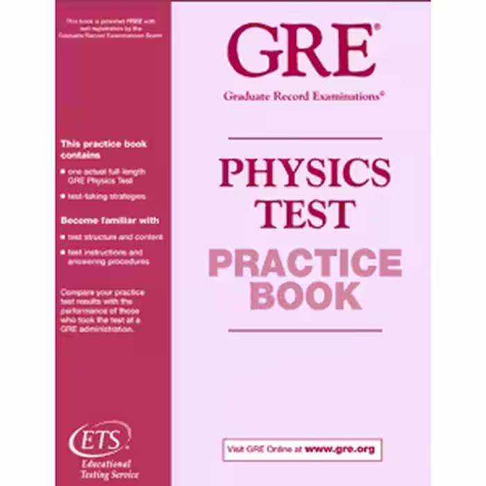 کتابThe GRE Physics Test practice book 2001 اثر ETS