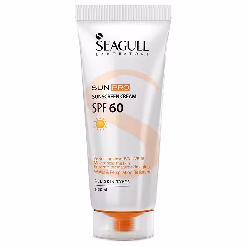 کرم ضد آفتاب بی رنگ SPF60  سی گل حجم 50 میلی لیتر